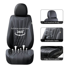 Load image into Gallery viewer, Coverado Car Front Seat Covers 2-Seat Premium Leatherette Water Resistant Seat Protectors Universal Fit