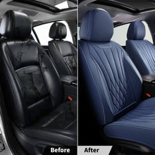 Load image into Gallery viewer, Coverado Car Front and Back Seat Covers Set Premium Leatherette Water Resistant Seat Protectors Universal Fit
