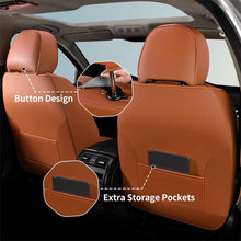 Load image into Gallery viewer, Coverado Car Front and Back Seat Covers Set Premium Leatherette Water Resistant Seat Protectors Universal Fit