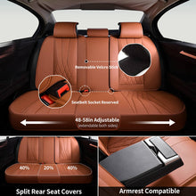 Load image into Gallery viewer, Coverado Car Front and Back Seat Covers Set Premium Leatherette Water Resistant Seat Protectors Universal Fit