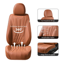 Load image into Gallery viewer, Coverado Car Front Seat Covers 2-Seat Premium Leatherette Water Resistant Seat Protectors Universal Fit