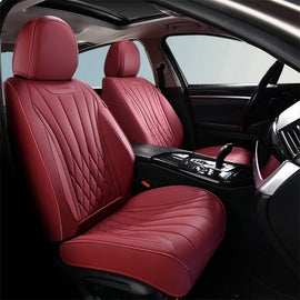 50% OFF🔥🔥 Coverado Car Front Seat Covers 2-Seat Premium Leatherette Water Resistant Seat Protectors Universal Fit
