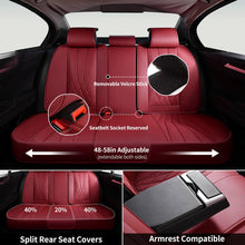 Load image into Gallery viewer, Coverado Car Front and Back Seat Covers Set Premium Leatherette Water Resistant Seat Protectors Universal Fit