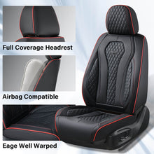 Load image into Gallery viewer, Coverado Front and Back Seat Covers for Cars Premium Leatherette Auto Seat Protectors Water Resistant Universal Fit