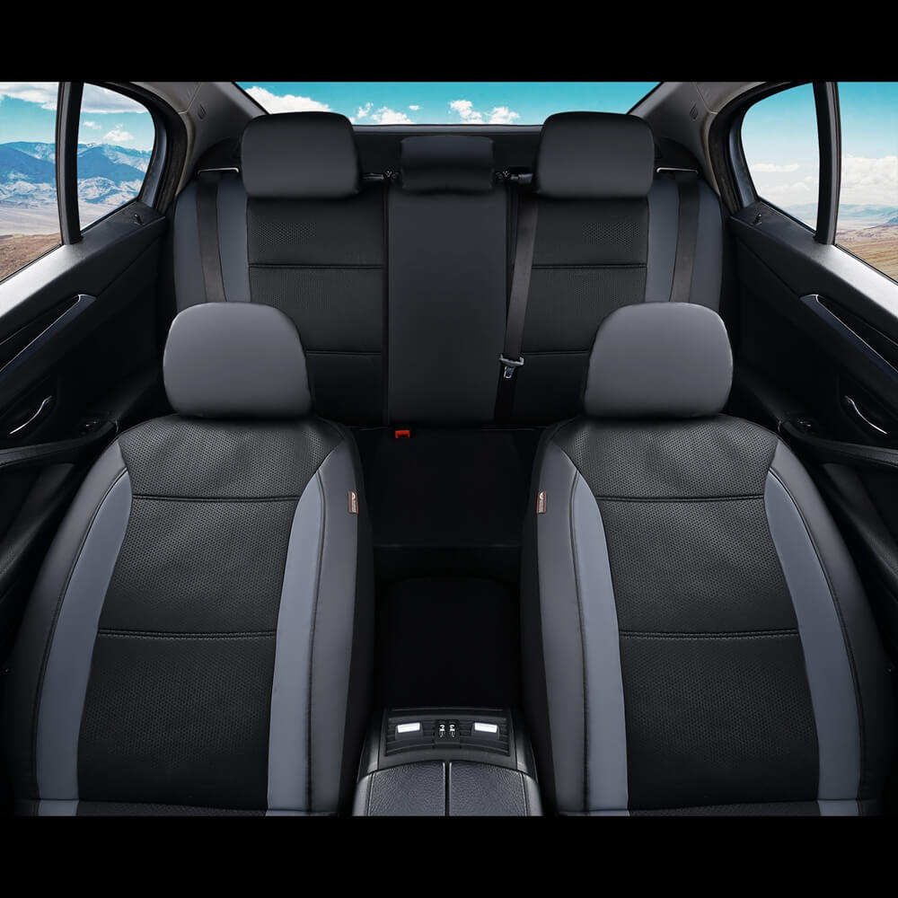 Pvc Seat Cover PVC Faux Leather Seat Covers Full Set — 5-Seat | Coverado