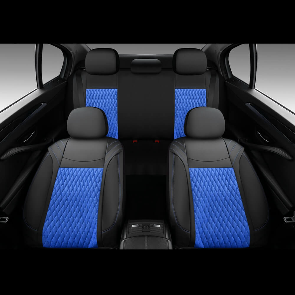 Coverado PVC Auto Front and Back Vehicle Seat Covers Universal Fit