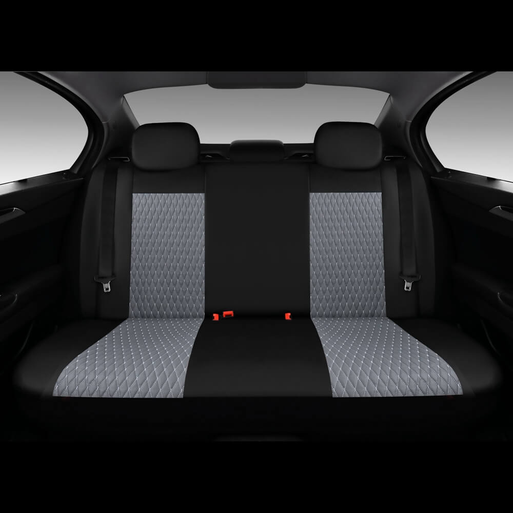 Coverado PVC Auto Front and Back Vehicle Seat Covers Universal Fit