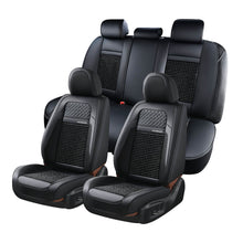 Load image into Gallery viewer, Coverado Wooden Bead Car Seat Covers Full Set 5 Seats Front and Back Seat Protectors Universal Fit