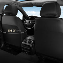Load image into Gallery viewer, Coverado Front and Back Seat Covers for Cars PU Leather &amp; Fabric Material Breathable Comfort Auto Seats Universal Fit