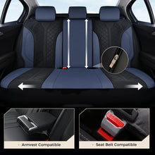 Load image into Gallery viewer, Coverado Front and Back Seat Covers for Cars PU Leather &amp; Fabric Material Breathable Comfort Auto Seats Universal Fit