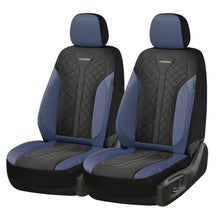 Load image into Gallery viewer, Coverado Front and Back Seat Covers for Cars PU Leather &amp; Fabric Material Breathable Comfort Auto Seats Universal Fit