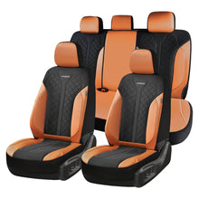 Load image into Gallery viewer, Coverado Front and Back Seat Covers for Cars PU Leather &amp; Fabric Material Breathable Comfort Auto Seats Universal Fit