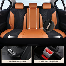 Load image into Gallery viewer, Coverado Front and Back Seat Covers for Cars PU Leather &amp; Fabric Material Breathable Comfort Auto Seats Universal Fit