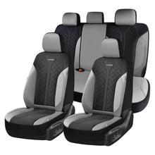 Load image into Gallery viewer, Coverado Front and Back Seat Covers for Cars PU Leather &amp; Fabric Material Breathable Comfort Auto Seats Universal Fit