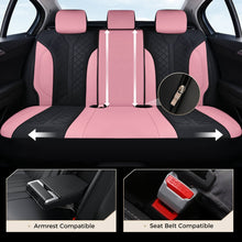 Load image into Gallery viewer, Coverado Front and Back Seat Covers for Cars PU Leather &amp; Fabric Material Breathable Comfort Auto Seats Universal Fit
