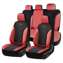 Load image into Gallery viewer, Coverado Front and Back Seat Covers for Cars PU Leather &amp; Fabric Material Breathable Comfort Auto Seats Universal Fit