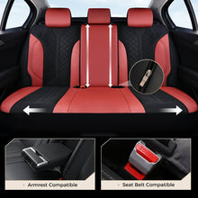 Load image into Gallery viewer, Coverado Front and Back Seat Covers for Cars PU Leather &amp; Fabric Material Breathable Comfort Auto Seats Universal Fit