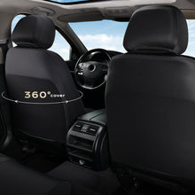 Load image into Gallery viewer, Coverado 2-Seat Car Front and Passenger Seat Covers Faux Leather &amp; Fabric Water Resistant Auto Seat Protectors Universal Fit