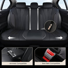 Load image into Gallery viewer, Coverado Car Front and Back Seat Covers Faux Leather &amp; Fabric Water Resistant Auto Seat Protectors Universal Fit