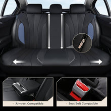 Load image into Gallery viewer, Coverado Car Front and Back Seat Covers Faux Leather &amp; Fabric Water Resistant Auto Seat Protectors Universal Fit
