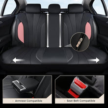 Load image into Gallery viewer, Coverado Car Front and Back Seat Covers Faux Leather &amp; Fabric Water Resistant Auto Seat Protectors Universal Fit