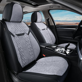 Seat Covers Coverado Velvet Full Set Car Seat Covers 5 Seats Front Back Auto Seat Protectors Universal Fit