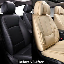 Load image into Gallery viewer, [Pre-sale] Coverado Full Set with Head Pillow Front and Back Seat Cover Set Faux Leather Waterproof Universal Fit