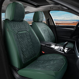 50% OFF🔥🔥 Coverado Front Auto Seat Covers 2 Seats Velvet Driver Passenger Seat Protectors Universal Fit