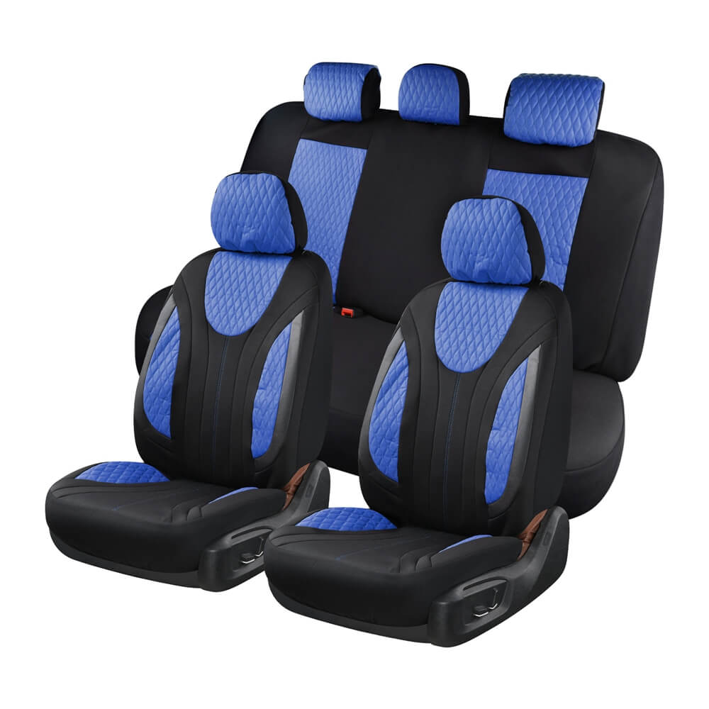 Coverado PVC Front and Back Seat Covers Comfortable and Durable Universal Fit