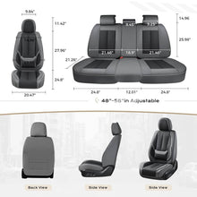 Load image into Gallery viewer, 2 Seats Coverado Front Driver and Passenger Car Seat Covers Premium Leather Auto Seat Protectors Water Resistant Universal Fit