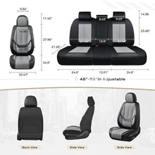 Load image into Gallery viewer, 2 Seats Coverado Front Driver and Passenger Car Seat Covers Premium Leather Auto Seat Protectors Water Resistant Universal Fit