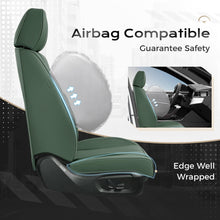 Load image into Gallery viewer, Coverado Front and Back Car Seat Covers Set Premium Faux Leather Water Resistant Lumbar Support Driver Passenger Rear Auto Seat Protectors Universal Fit