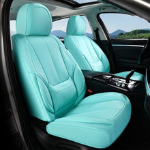 Load image into Gallery viewer, Coverado Front and Back Car Seat Covers Set Premium Faux Leather Water Resistant Lumbar Support Driver Passenger Rear Auto Seat Protectors Universal Fit
