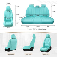 Load image into Gallery viewer, 2 Seats Coverado Front Driver and Passenger Car Seat Covers Premium Leather Auto Seat Protectors Water Resistant Universal Fit