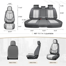 Load image into Gallery viewer, 2 Seats Coverado Front Driver and Passenger Car Seat Covers Premium Leather Auto Seat Protectors Water Resistant Universal Fit