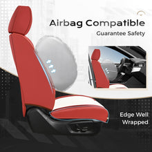 Load image into Gallery viewer, Coverado Front and Back Car Seat Covers Set Premium Faux Leather Water Resistant Lumbar Support Driver Passenger Rear Auto Seat Protectors Universal Fit