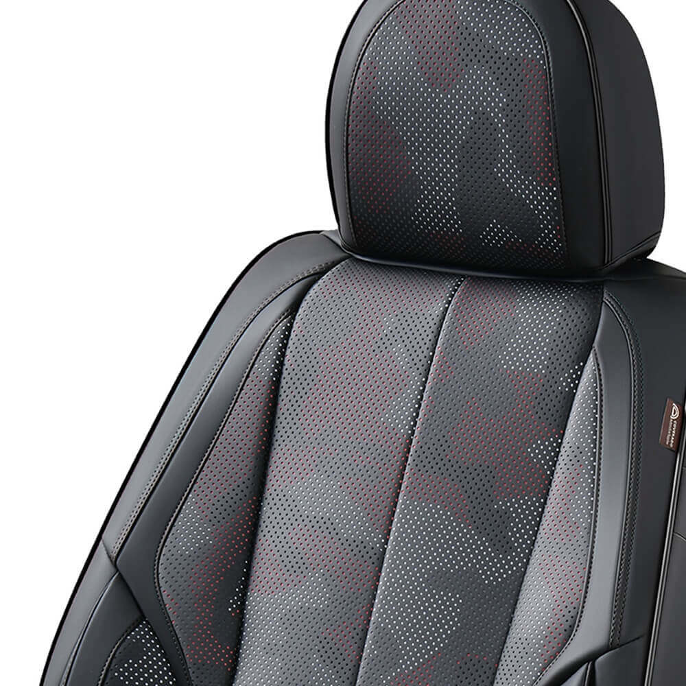 2 Seats Coverado Front Driver and Passenger Car Seat Covers Premium Leather Auto Seat Protectors Water Resistant Universal Fit