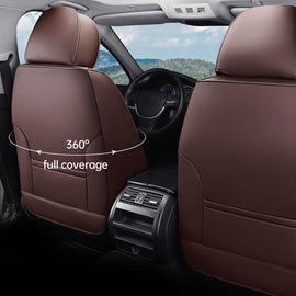 2 Seats Coverado Front Driver and Passenger Car Seat Covers Premium Leather Auto Seat Protectors Water Resistant Universal Fit