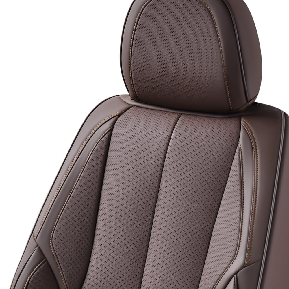 2 Seats Coverado Front Driver and Passenger Car Seat Covers Premium Leather Auto Seat Protectors Water Resistant Universal Fit
