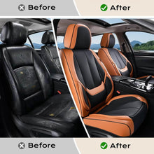 Load image into Gallery viewer, Coverado 2 Seats Front Driver and Passenger Car Seat Covers Premium Leather Auto Seat Protectors Water Resistant Universal Fit