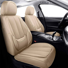 Load image into Gallery viewer, Coverado All Beige Seat Covers Tan Color Driver and Passenger Car Seat Protectors Auto Universal Fit