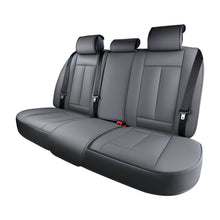 Load image into Gallery viewer, Coverado Rear Seat Covers Faux Leather Back Seat Protectors Velcro-Adjusted Universal Fit