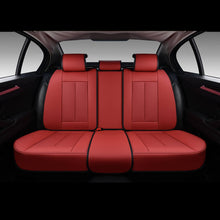 Load image into Gallery viewer, Coverado Rear Seat Covers Faux Leather Back Seat Protectors Velcro-Adjusted Universal Fit