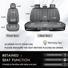 Load image into Gallery viewer, Coverado 5 Seats Front and Rear Seat Covers for Cars Full Set Lumbar Support Premium Leather Waterproof Universal Fit