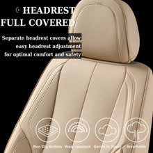 Load image into Gallery viewer, Coverado 2PCS Front Driver and Passenger Car Seat Covers Premium Leather Auto Seat Protectors Water Resistant Universal Fit