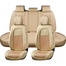 Load image into Gallery viewer, Coverado All Beige Seat Covers Tan Color Driver and Passenger Car Seat Protectors Auto Universal Fit