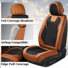 Load image into Gallery viewer, Coverado 5 Seats Car Seat Covers Front and Rear Seats Full Set Faux Leather Stylish Breathable Auto Protectors Universal Fit