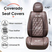 Load image into Gallery viewer, 30%OFF🔥🔥 Coverado Car Front Car Seat Covers 2PCS Stylish Faux Leather Waterproof Auto Protectors Universal Fit