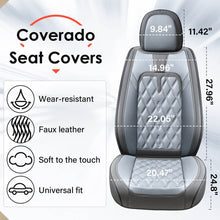 Load image into Gallery viewer, 40$ OFF🔥🔥 Coverado Car Front Car Seat Covers 2PCS Stylish Faux Leather Waterproof Auto Protectors Universal Fit