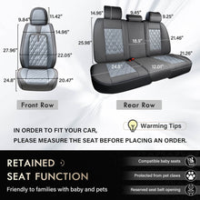 Load image into Gallery viewer, Coverado 5 Seats Full Set Quality Front and Rear Seat Covers Faux Leather Waterproof Universal Fit